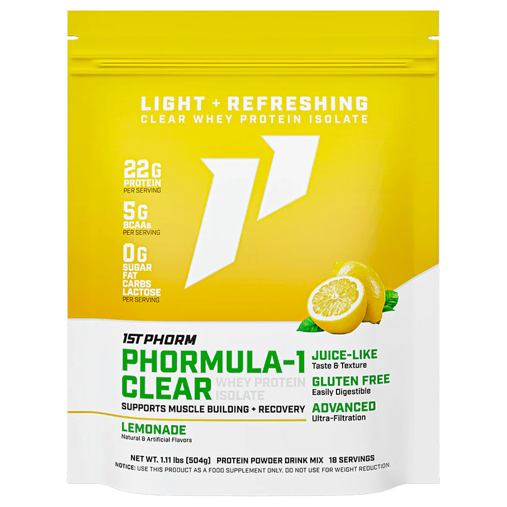 1st Phorm Phormula - 1 Clear Protein Powder 18 Serves Lemonade