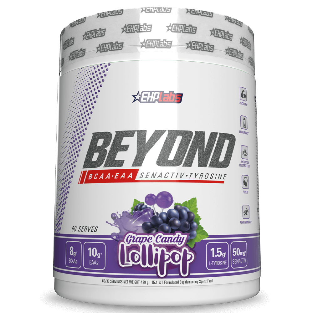 EHPlabs Beyond BCAA+EAA Aminos 60 Serves Grape Candy Lollipop