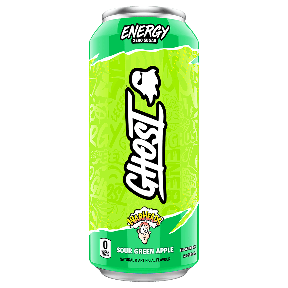 Ghost Energy Energy Drink 473 mL Warheads Sour Green Apple