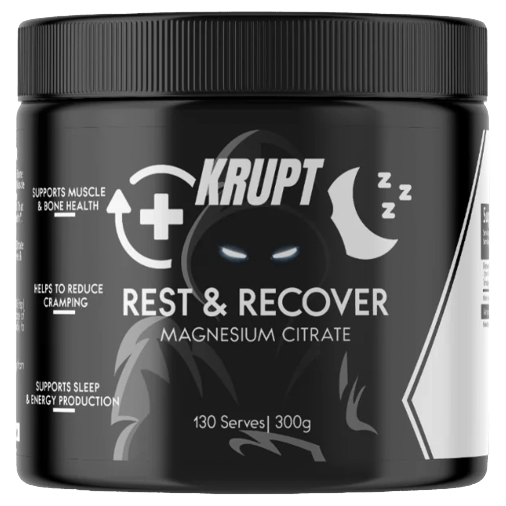 Krupt Supps Rest & Recover Magnesium Vitamins 130 Serves