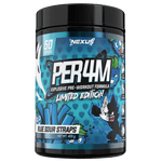 Nexus Sports Nutrition Per4m Pre - Workout 50 Serves Blue Sour Straps