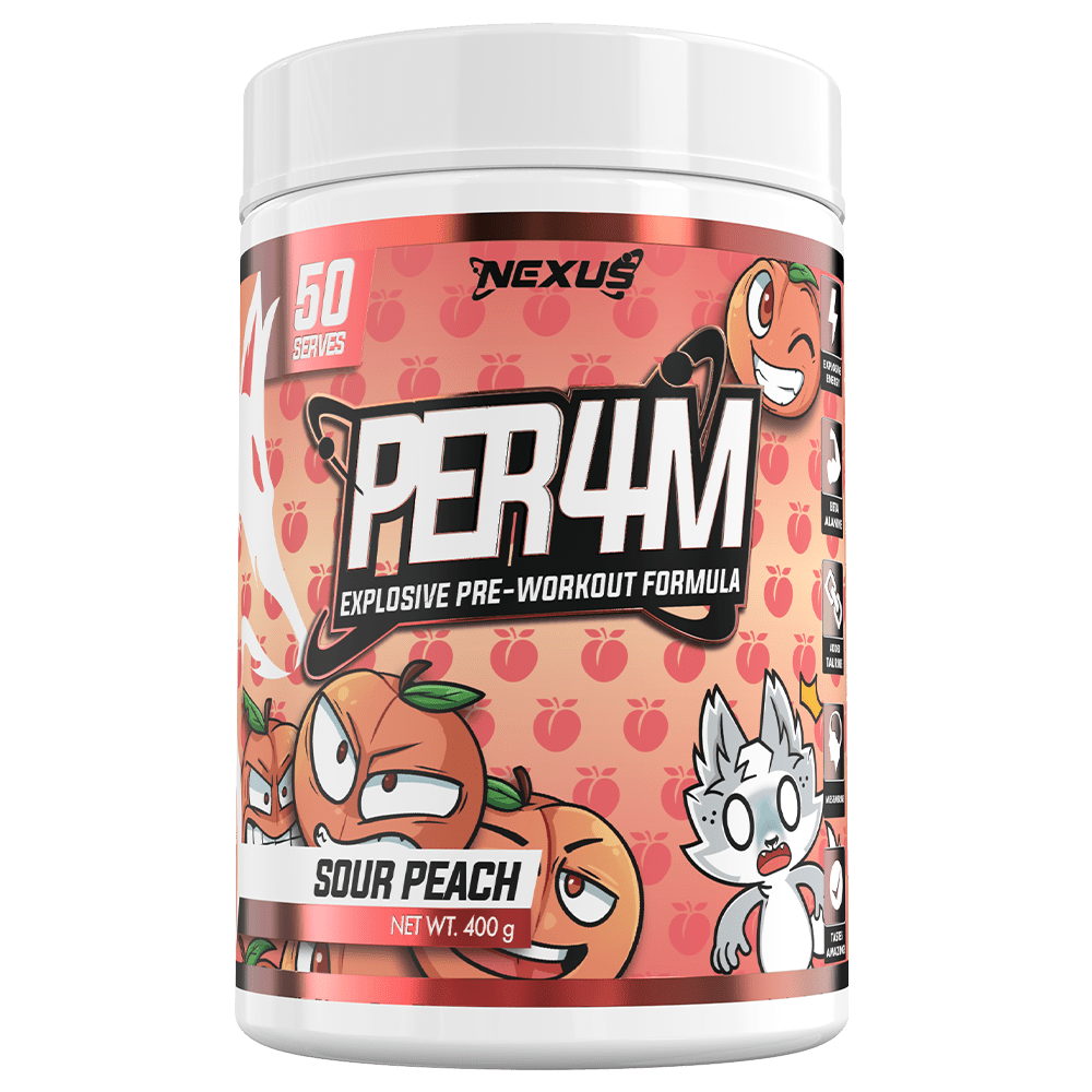 Nexus Sports Nutrition Per4m Pre - Workout 50 Serves Sour Peach
