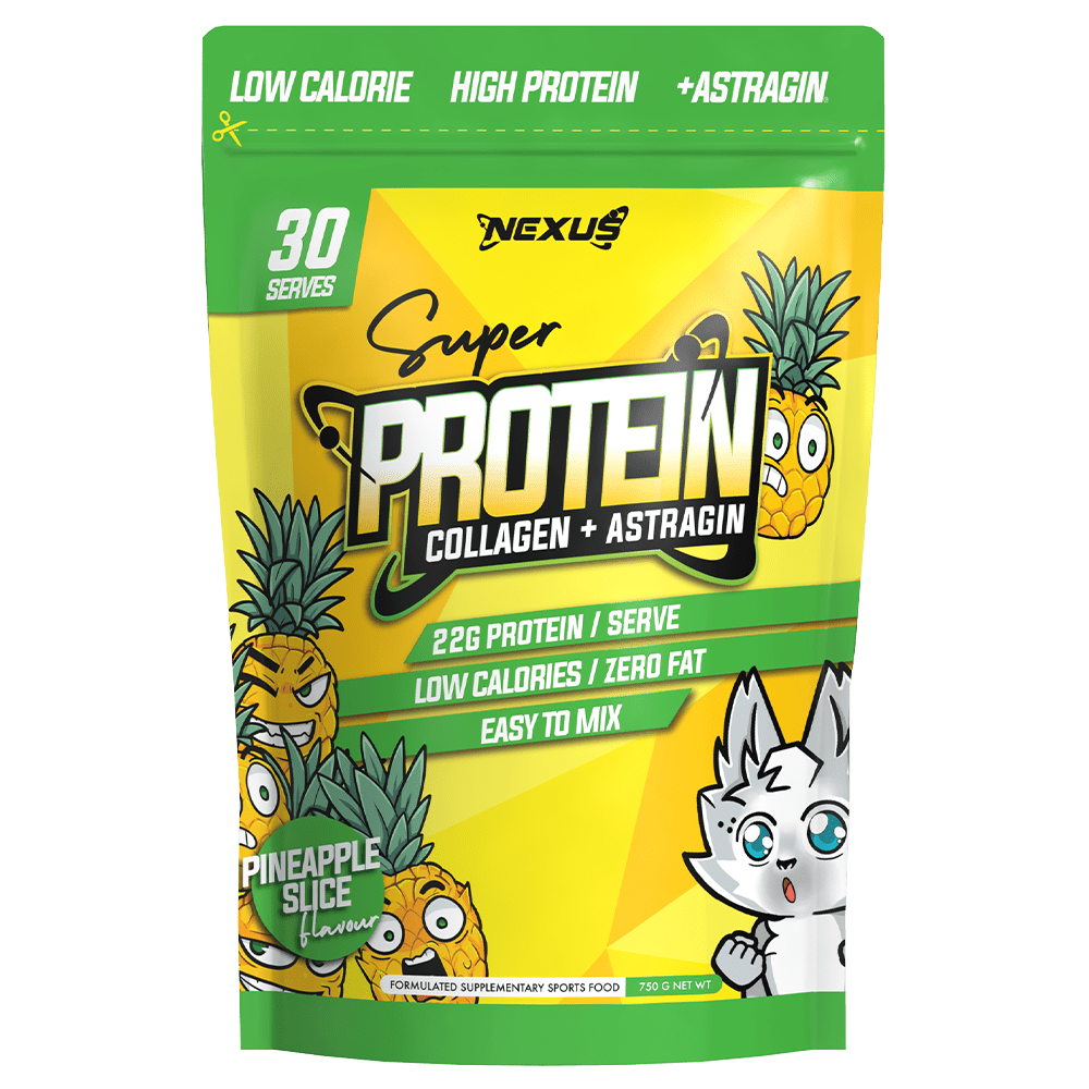 Nexus Sports Nutrition Super Protein Collagen + Astragin Protein Powder 30 Serves Pineapple
