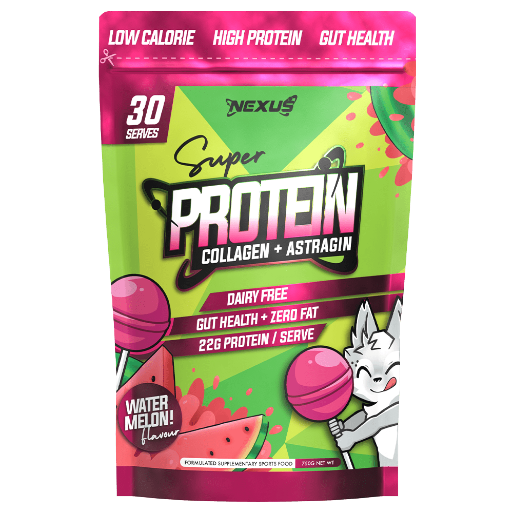 Nexus Sports Nutrition Super Protein Collagen + Astragin Protein Powder 30 Serves Watermelon