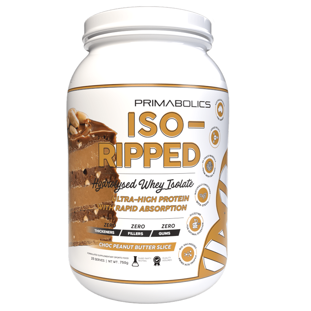 Primabolics Iso - Ripped Protein Powder 25 Serves Choc Peanut Butter Slice