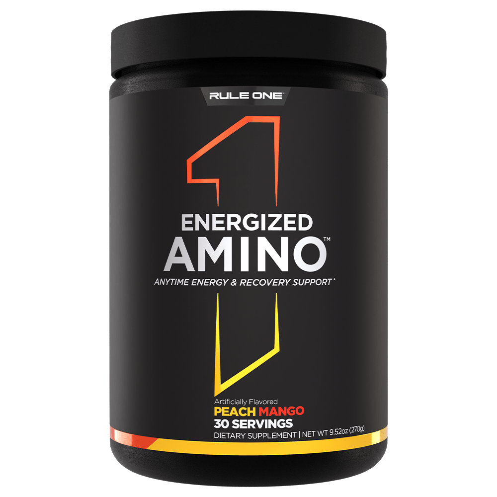 Rule 1 Energized Amino Aminos 30 Serves Peach Mango