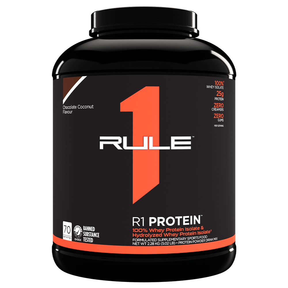Rule 1 R1 Isolate Protein Protein Powder 2.27kg Choc Coconut