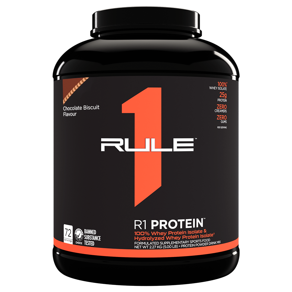 Rule 1 R1 Isolate Protein Protein Powder 2.27kg Chocolate Biscuit
