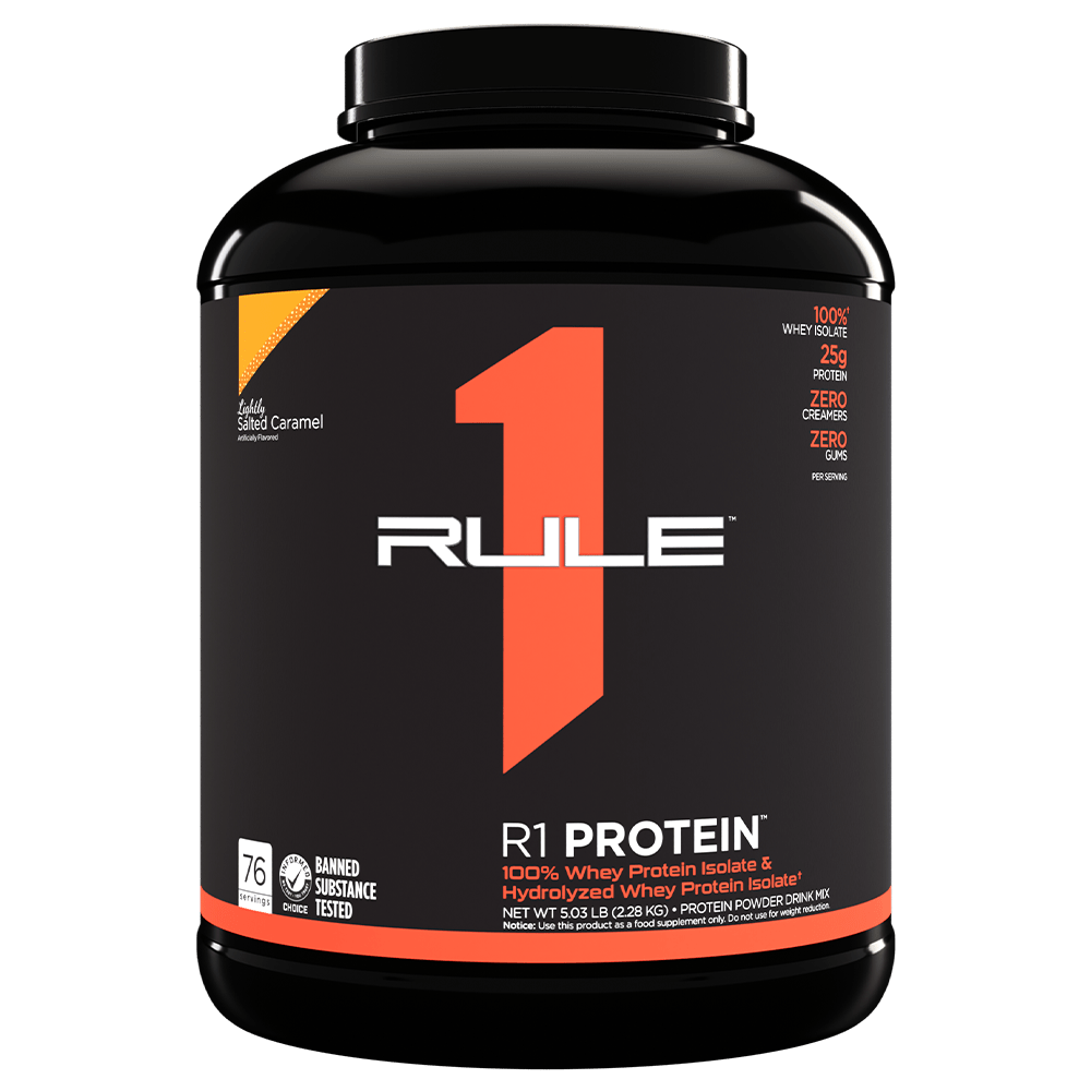 Rule 1 R1 Isolate Protein Protein Powder 2.27kg Lightly Salted Caramel