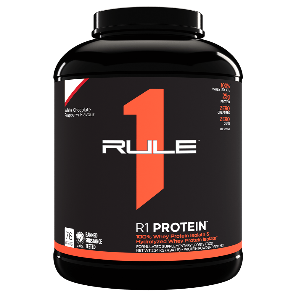 Rule 1 R1 Isolate Protein Protein Powder 2.27kg Raspberry White Chocolate