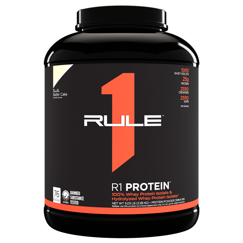 Rule 1 R1 Isolate Protein Protein Powder 2.27kg Vanilla Butter Cake
