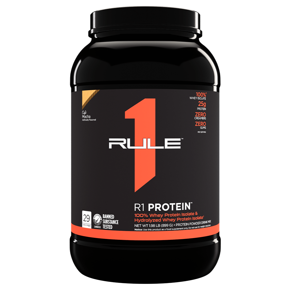Rule 1 R1 Isolate Protein Protein Powder 900g Cafe Mocha
