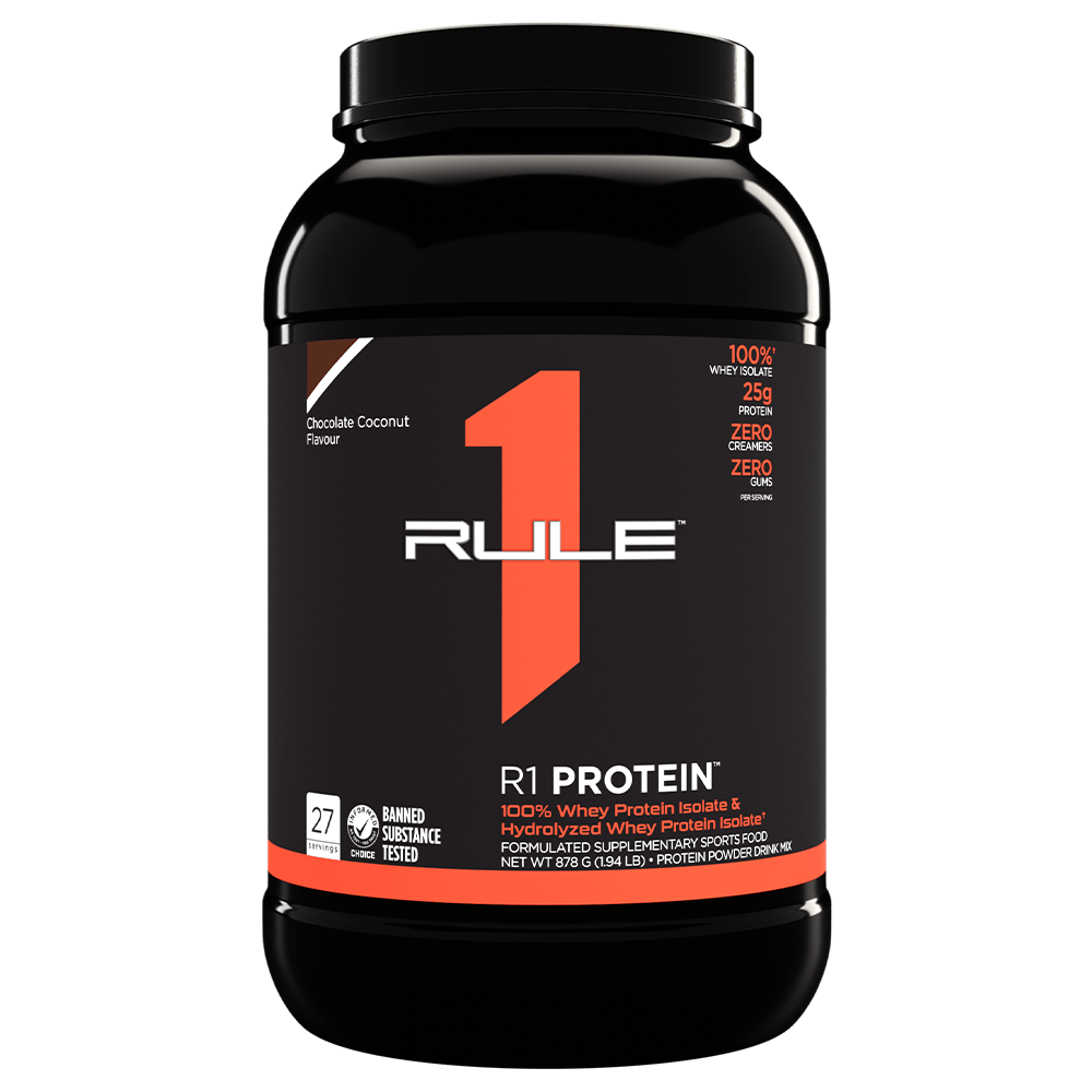 Rule 1 R1 Isolate Protein Protein Powder 900g Choc Coconut