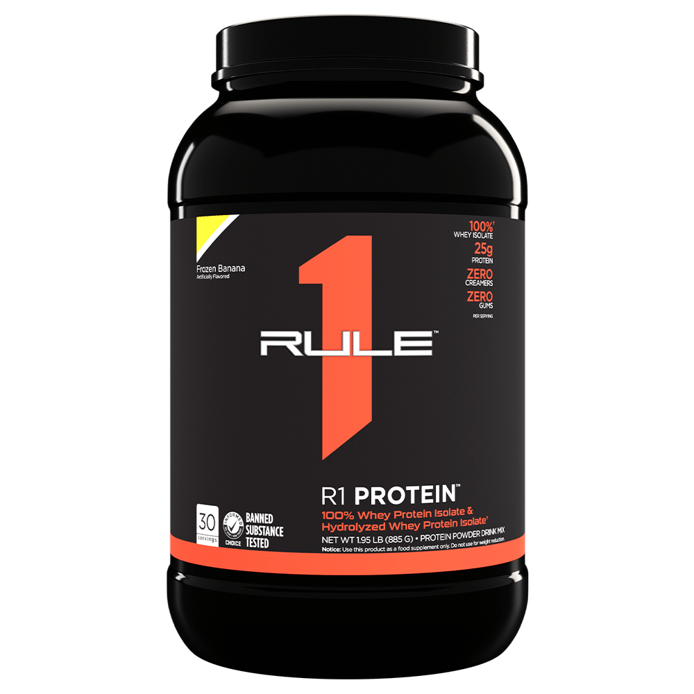 Rule 1 R1 Isolate Protein Protein Powder 900g Frozen Banana