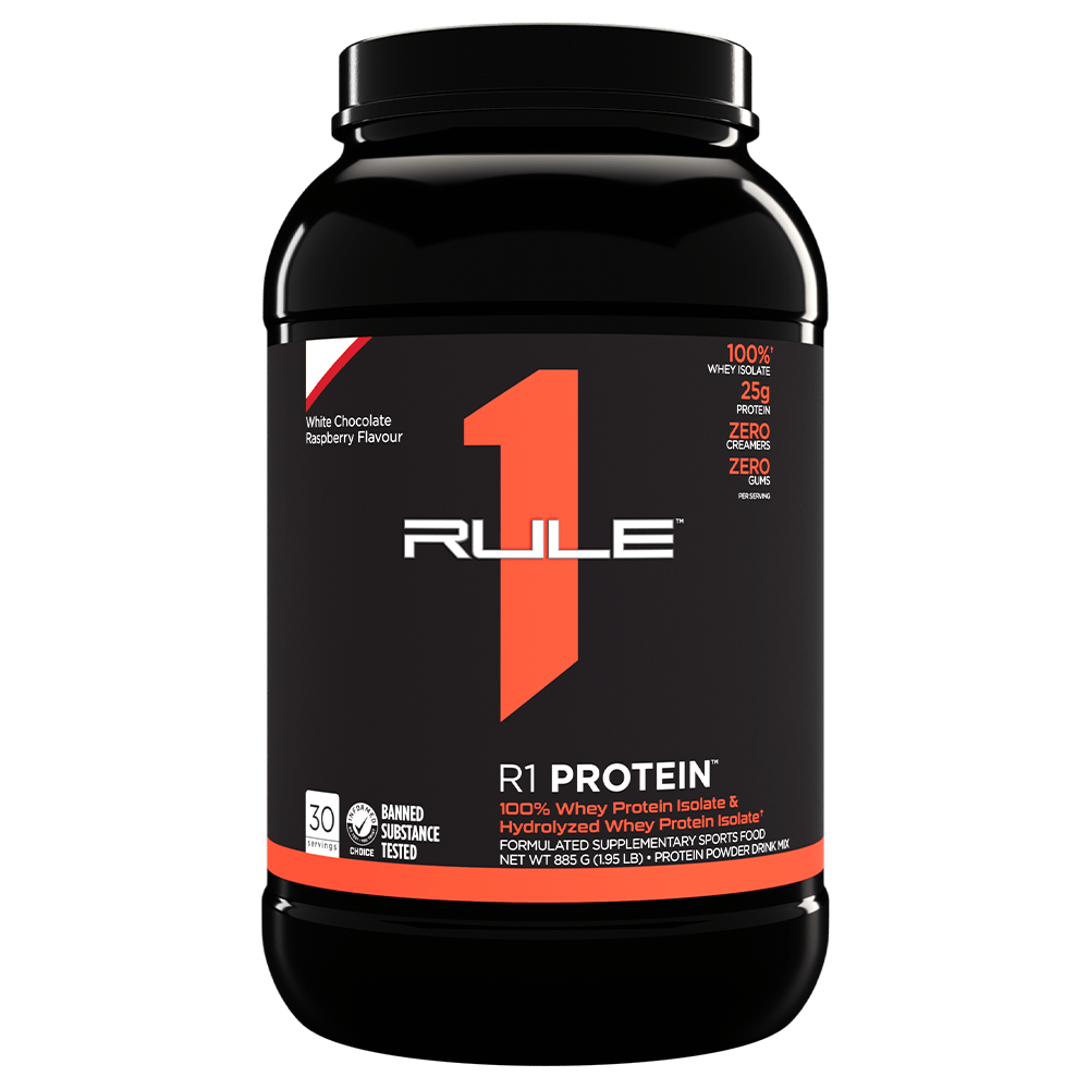 Rule 1 R1 Isolate Protein Protein Powder 900g Raspberry White Chocolate
