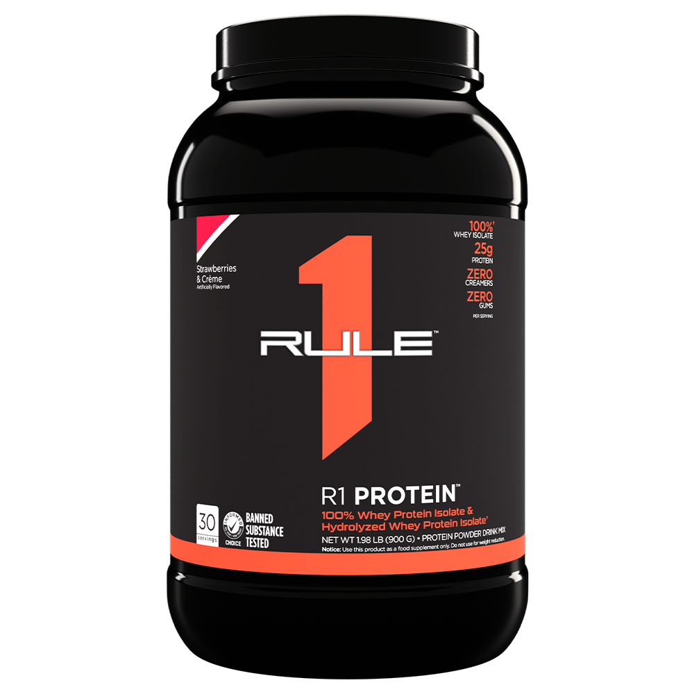 Rule 1 R1 Isolate Protein Protein Powder 900g Strawberries & Creme