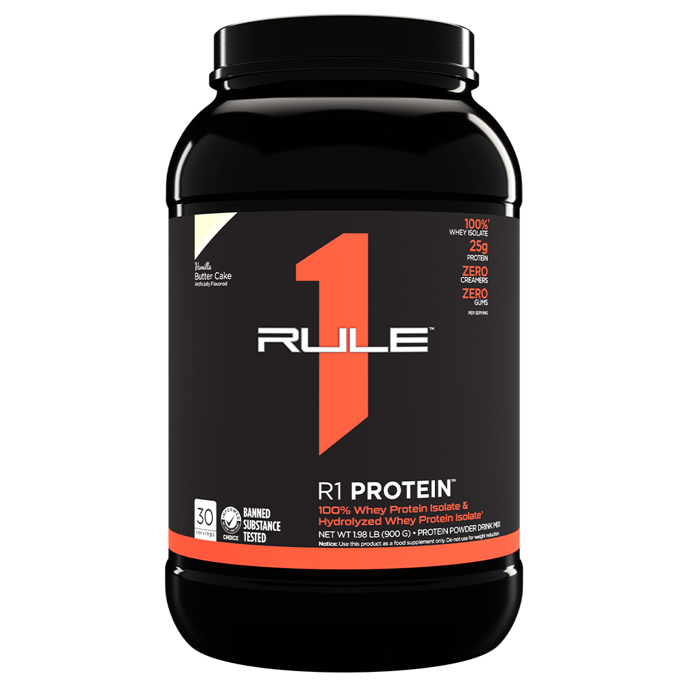 Rule 1 R1 Isolate Protein Protein Powder 900g Vanilla Butter Cake