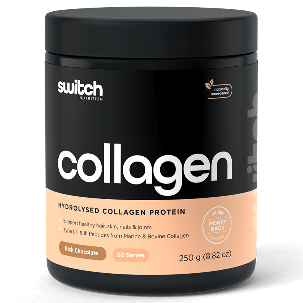 Switch Nutrition Collagen Switch Protein Powder 20 Serves Rich Chocolate