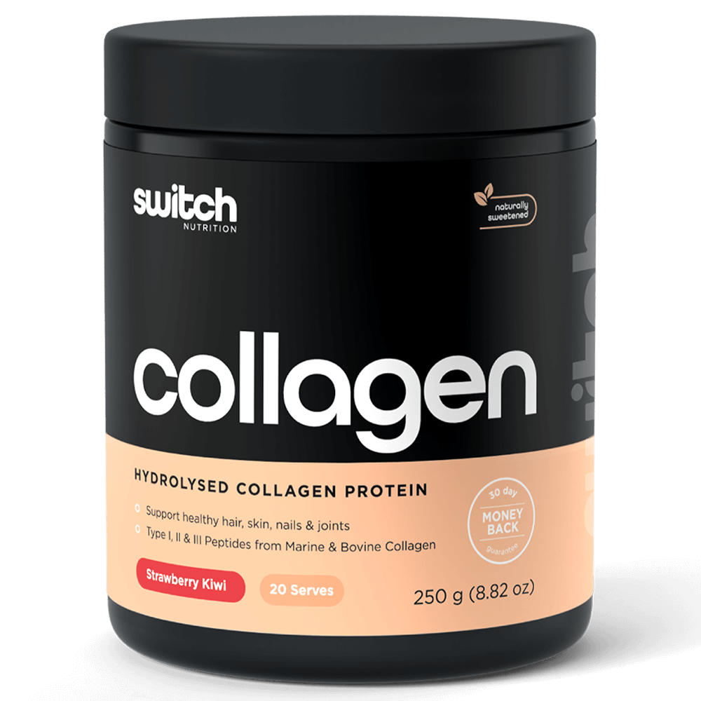 Switch Nutrition Collagen Switch Protein Powder 20 Serves Strawberry Kiwi