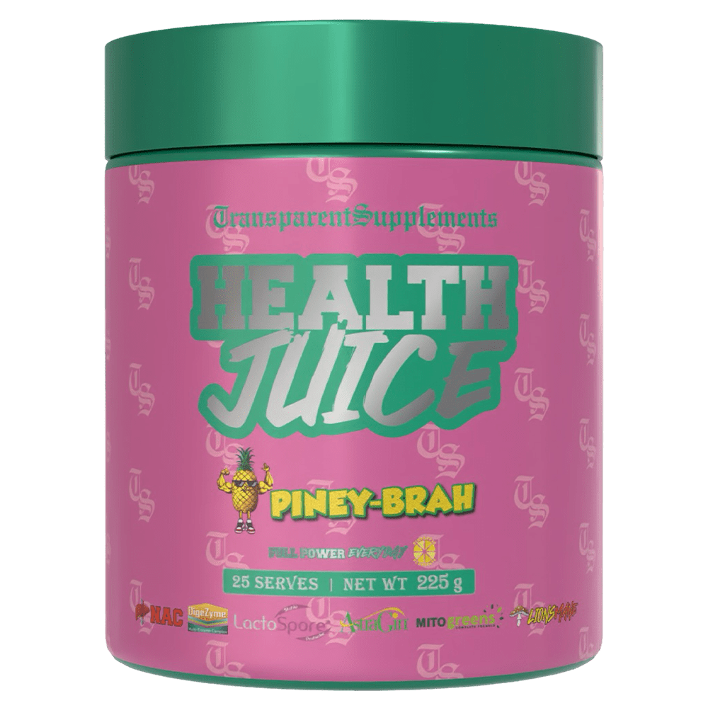 Transparent Supplements Health Juice Greens 25 Serves Piney Brah