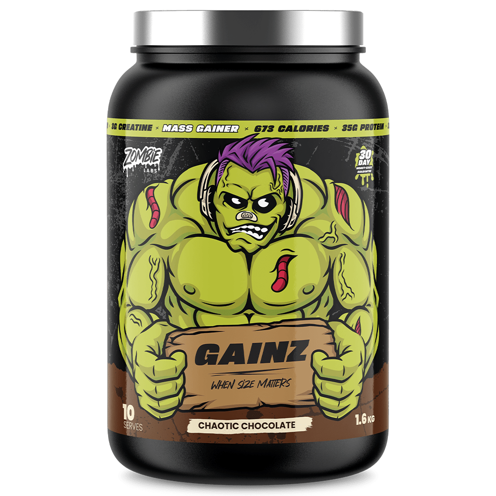 Zombie Labs Gainz Protein Powder 10 Serves Chaotic Chocolate