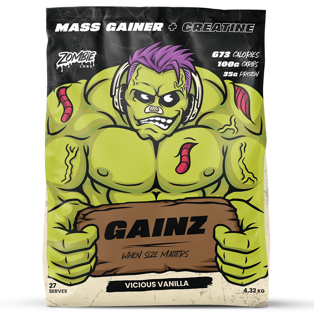 Zombie Labs Gainz Protein Powder 27 Serves Vicious Vanilla