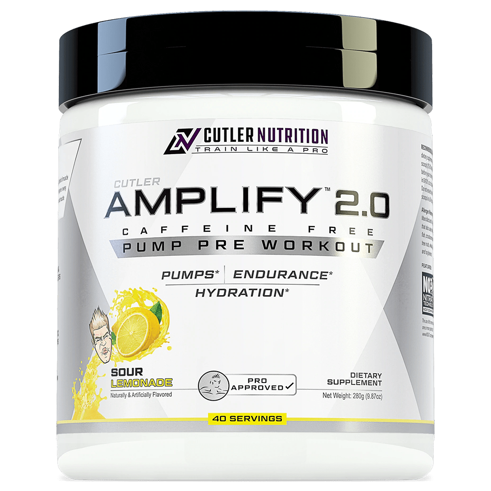 Cutler Nutrition Amplify 2.0 Pre-Workout 40 Serves Sour Lemonade