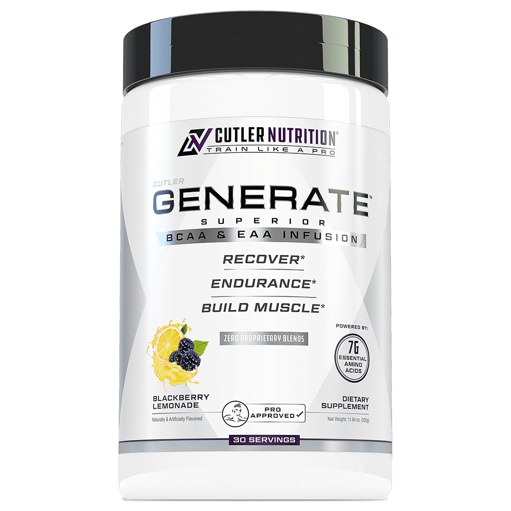 Cutler Nutrition Generate Aminos 30 Serves Blackberry Lemonade