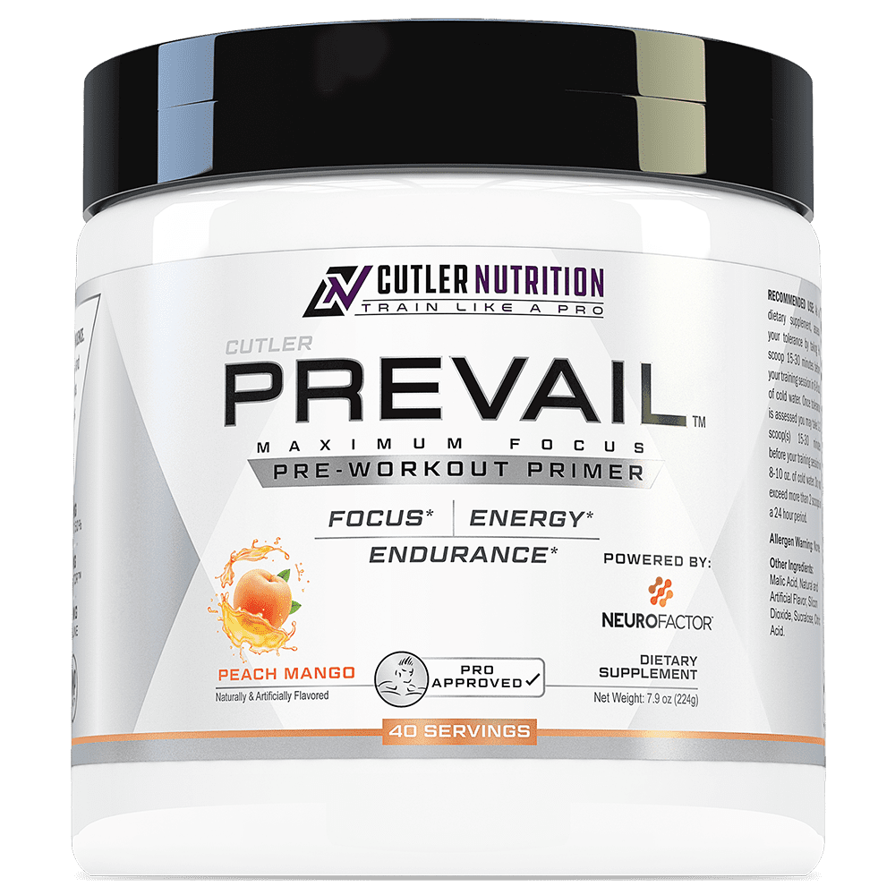 Cutler Nutrition Prevail Pre-Workout 40 Serves Peach Mango