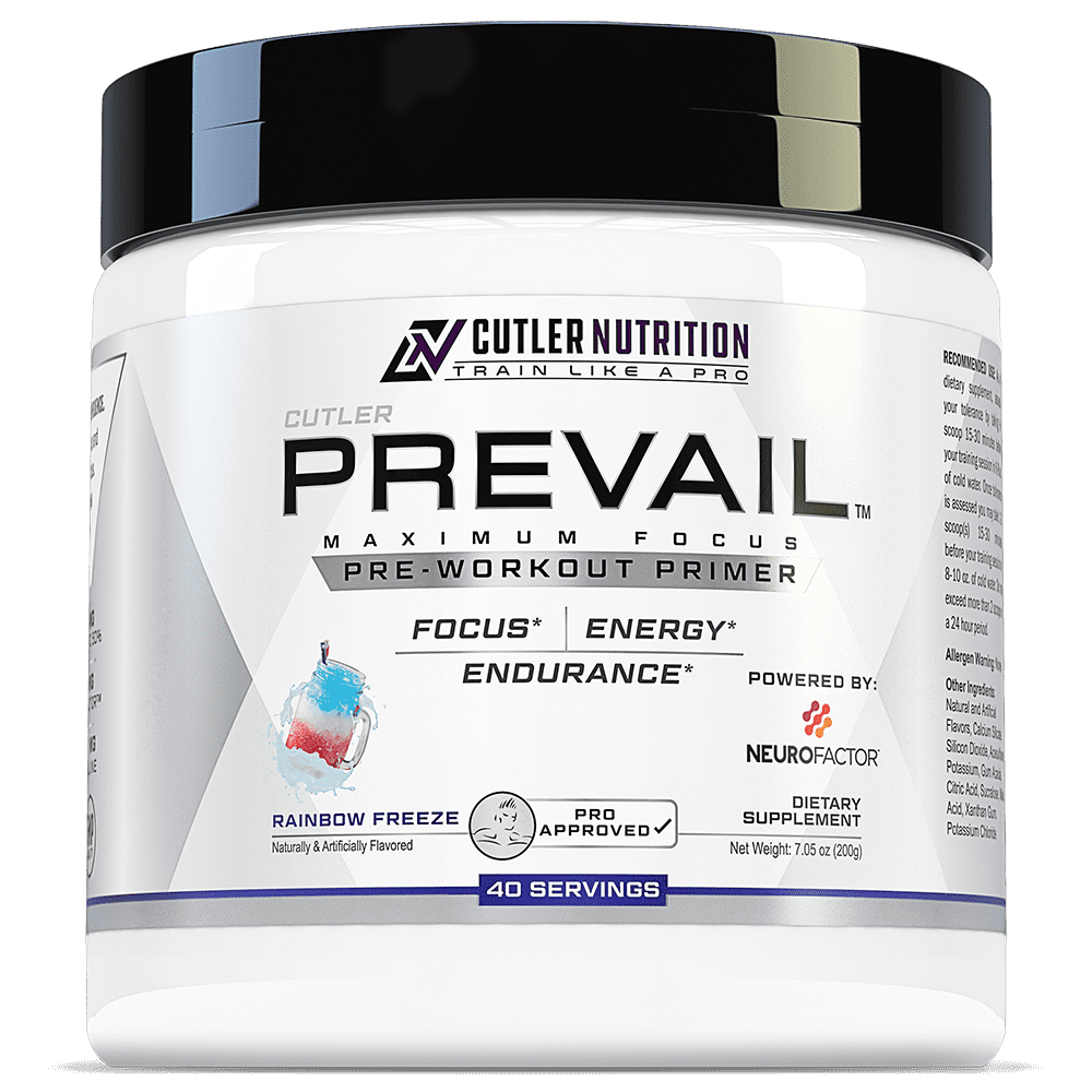 Cutler Nutrition Prevail Pre-Workout 40 Serves Rainbow Freeze
