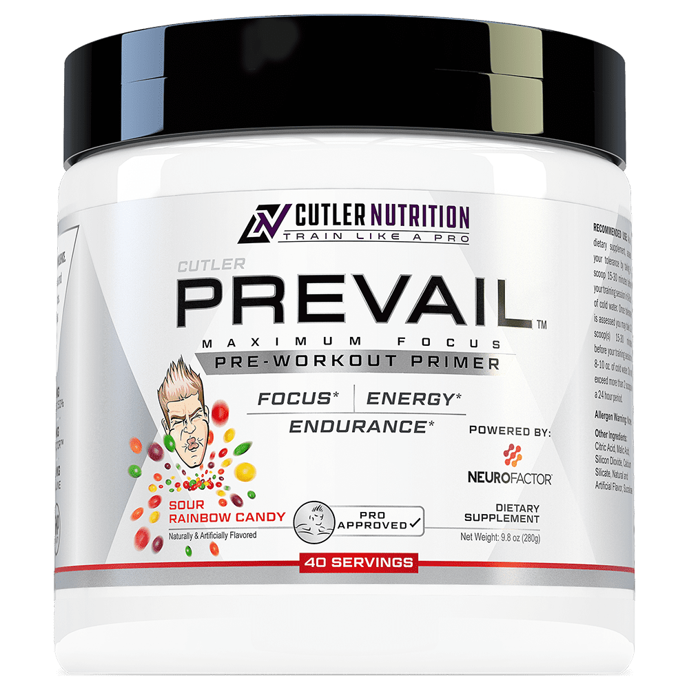 Cutler Nutrition Prevail Pre-Workout 40 Serves Sour Rainbow Candy