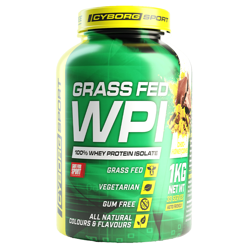 Cyborg Sport Grass Fed WPI Protein Powder 1 Kg Choc-Honeycomb