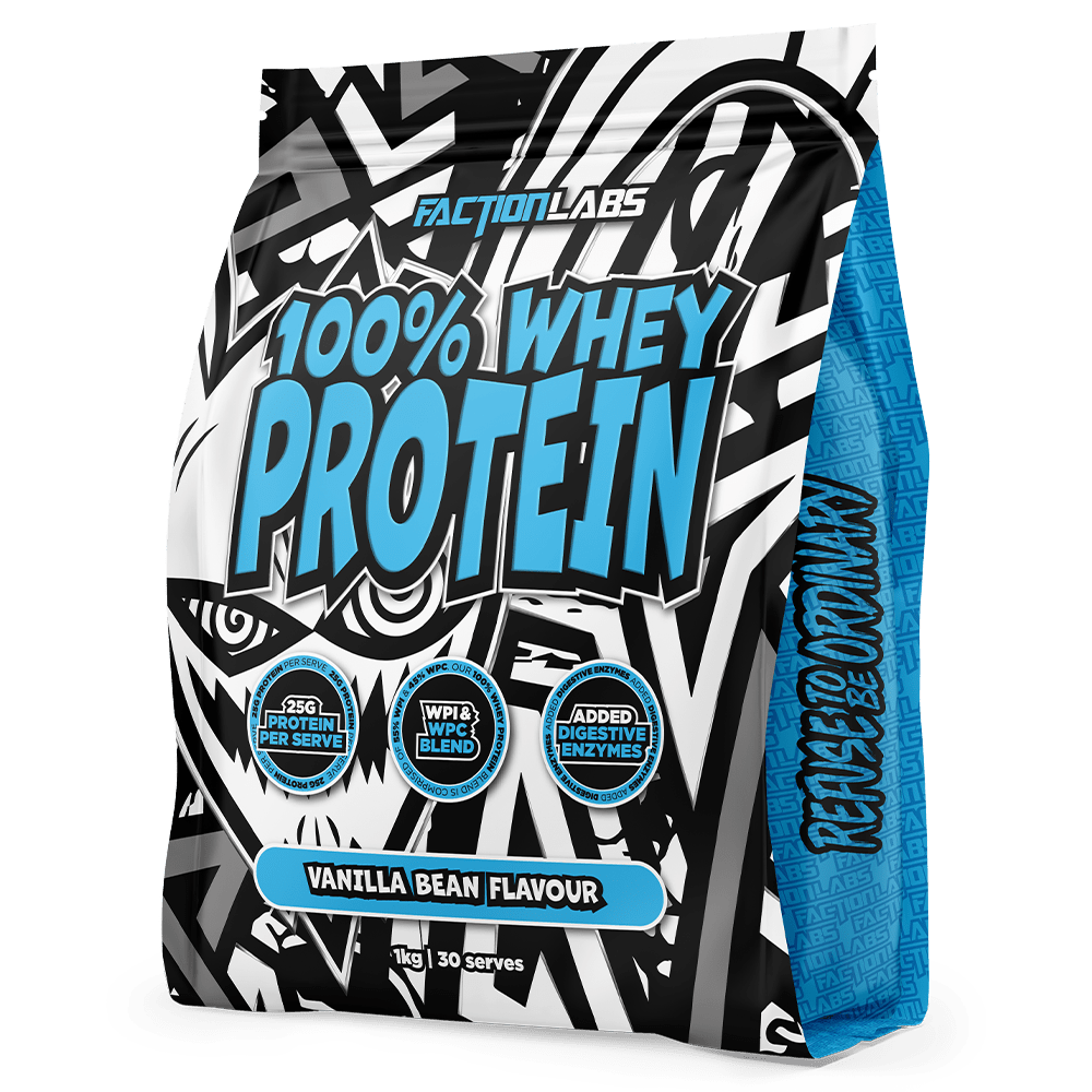 Faction Labs 100% Whey Protein Protein Powder 30 Serves Vanilla Bean