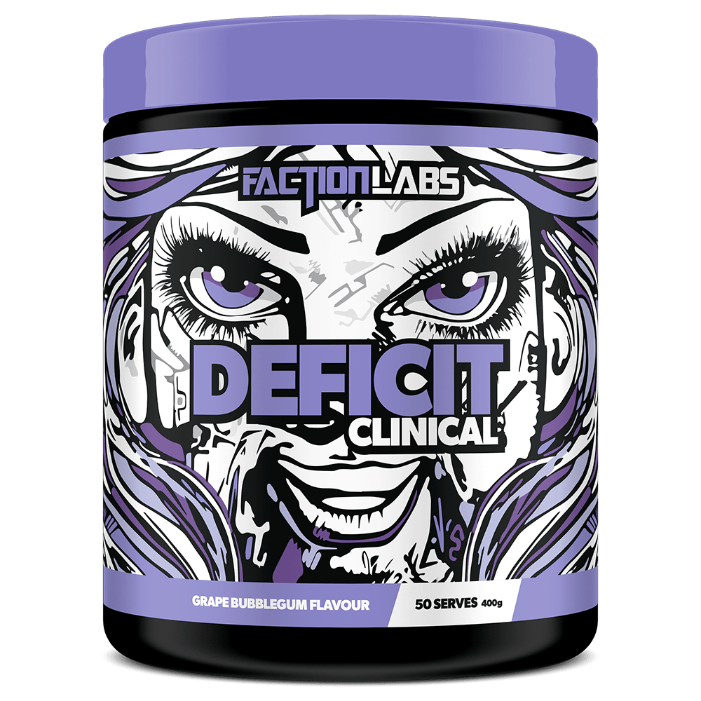 Faction Labs Deficit Clinical Fat Burner 50 Serves Grape Bubblegum