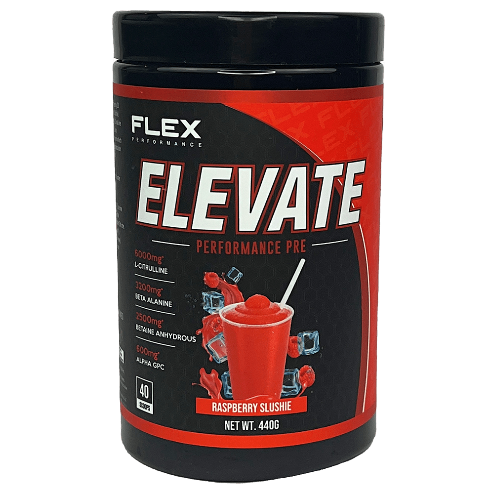 Flex Performance Elevate Pre-Workout 20 Serves Raspberry Slushie