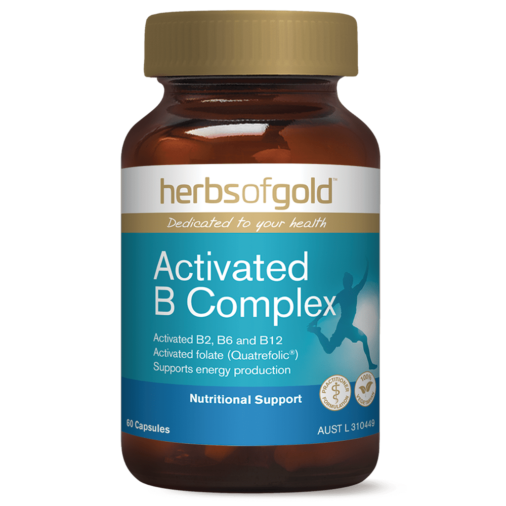 Herbs of Gold Activated B Complex Vitamins 60 Capsules