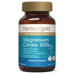 Herbs of Gold Magnesium Citrate 900 Vitamins 60 Capsules