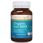 Herbs of Gold Organic Iron MAX Vitamins 30 Capsules