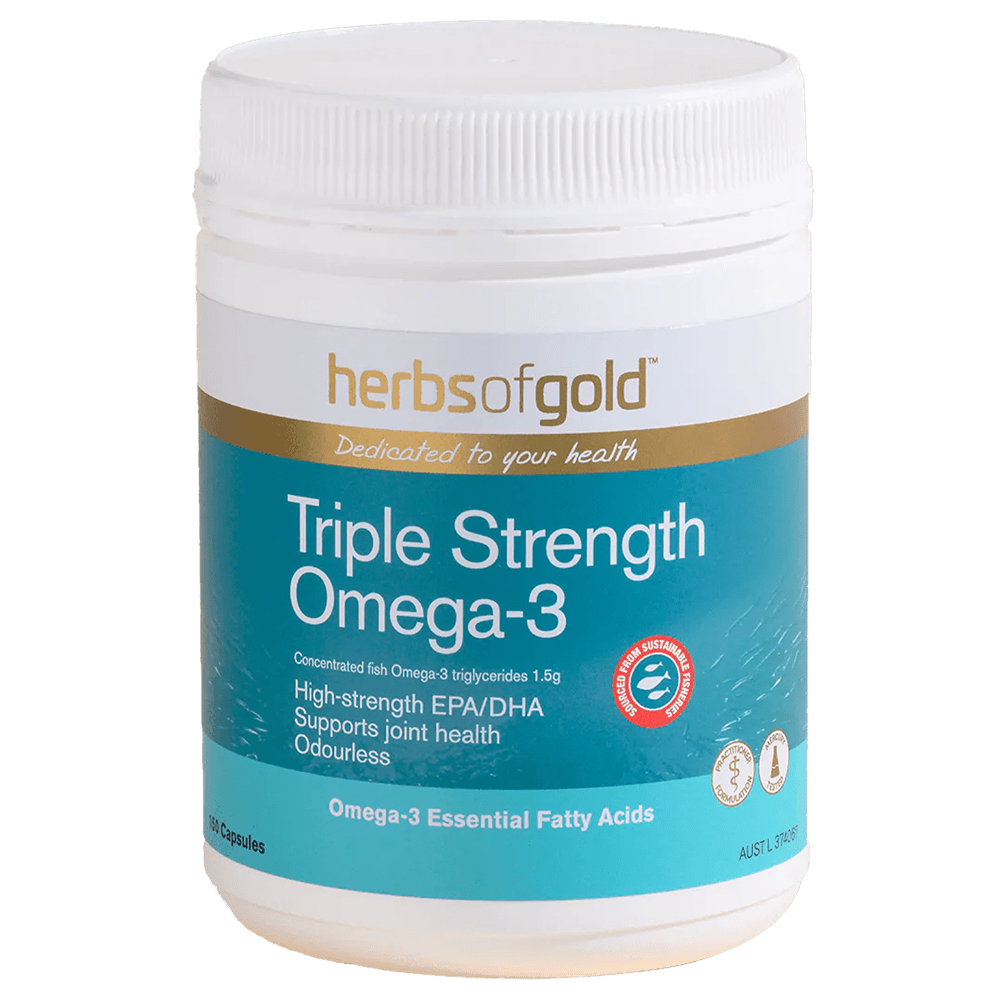 Herbs of Gold Triple Strength Omega-3 Fish Oil 150 Capsules