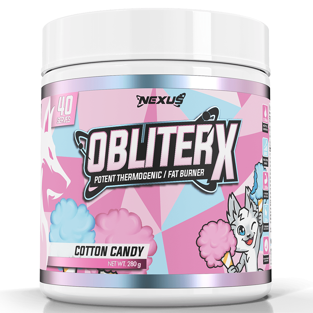 Nexus Sports Nutrition ObliterX Fat Burner 40 Serves Cotton Candy