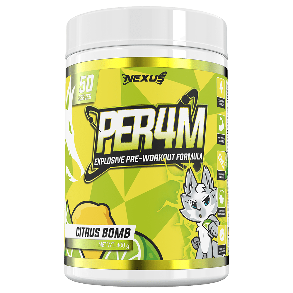 Nexus Sports Nutrition Per4m Pre-Workout 50 Serves Citrus Bomb