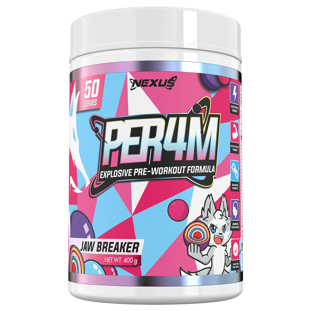 Nexus Sports Nutrition Per4m Pre-Workout 50 Serves Jaw Breaker