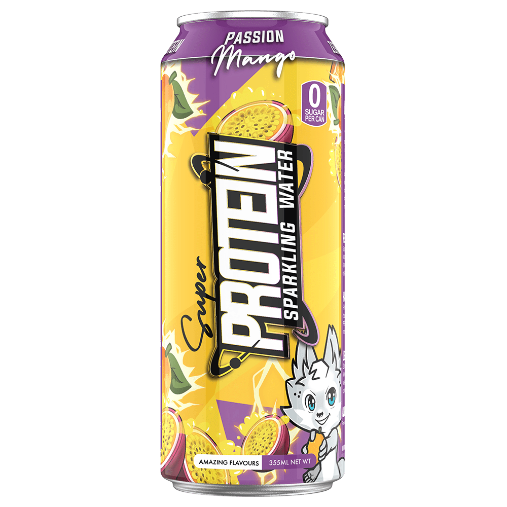 Nexus Sports Nutrition Super Protein Sparkling Water RTD Energy Drink 355mL Passion Mango