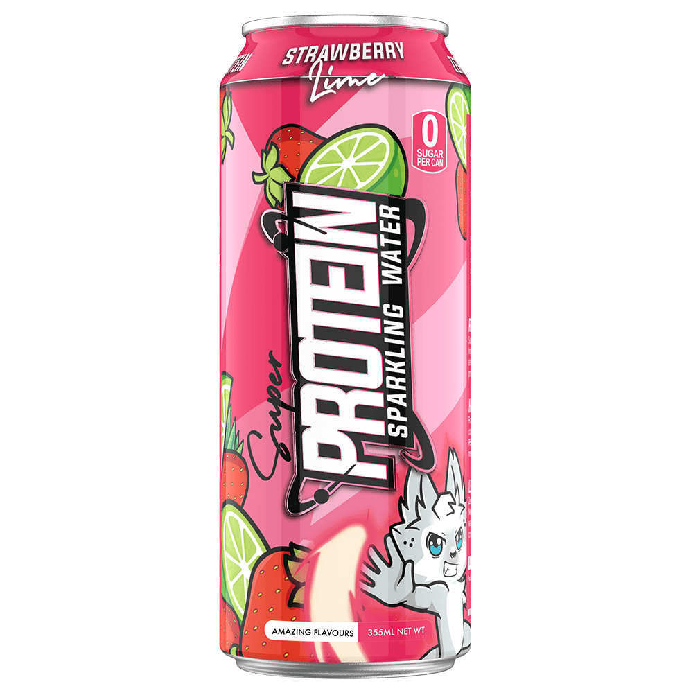 Nexus Sports Nutrition Super Protein Sparkling Water RTD Energy Drink 355mL Strawberry Lime