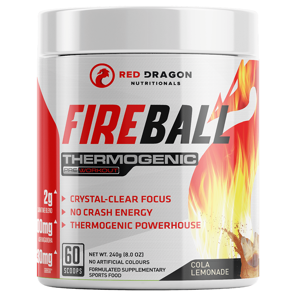 Red Dragon Nutritionals Fireball Fat Burner 60 Serves Cola Lemonade