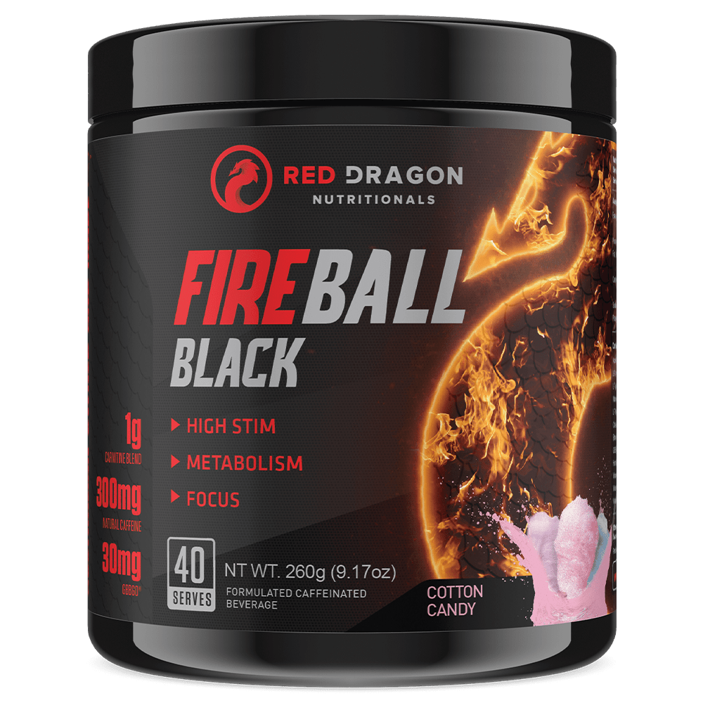 Red Dragon Nutritionals Fireball Black Fat Burner 40 Serves Cotton Candy