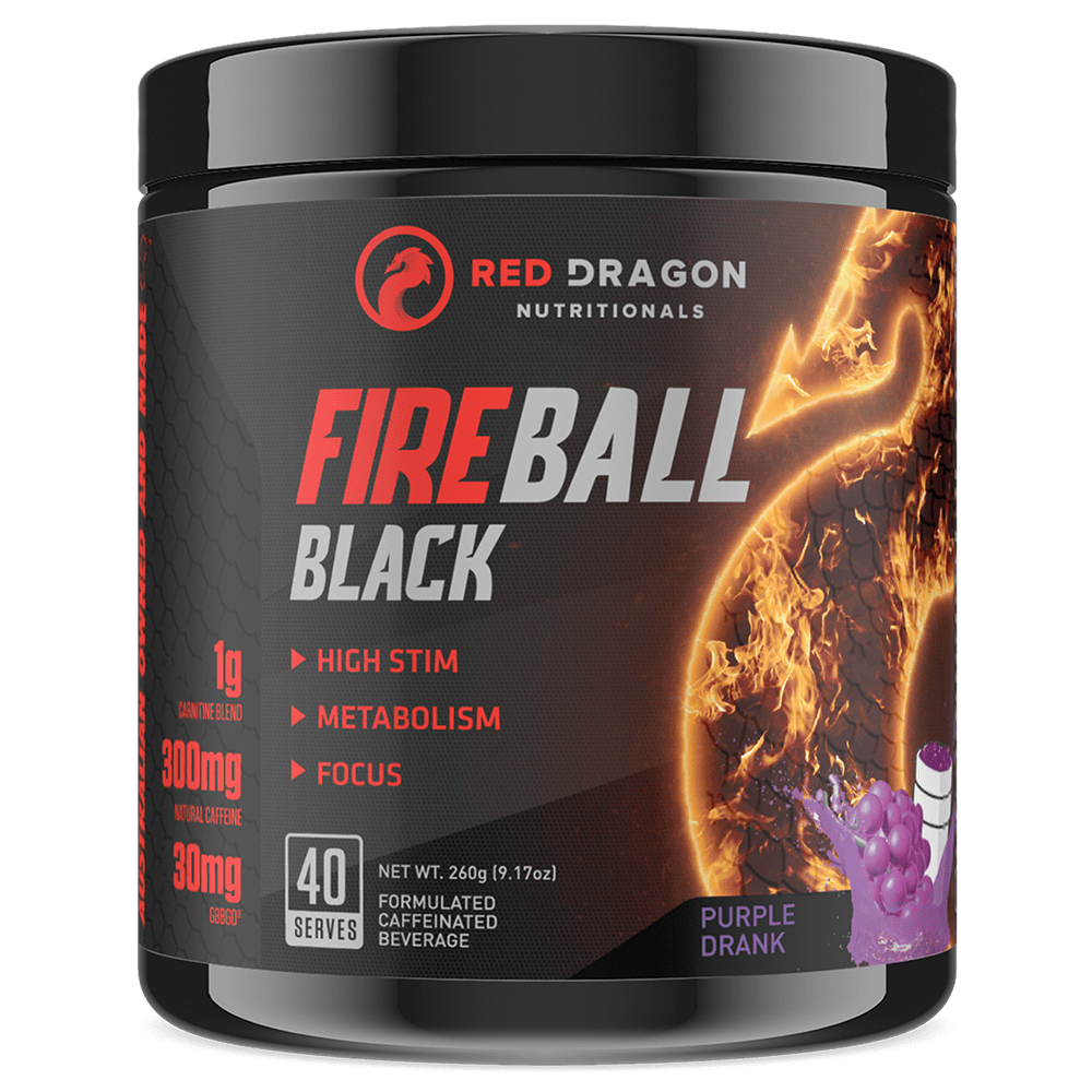 Red Dragon Nutritionals Fireball Black Fat Burner 40 Serves Purple Drank