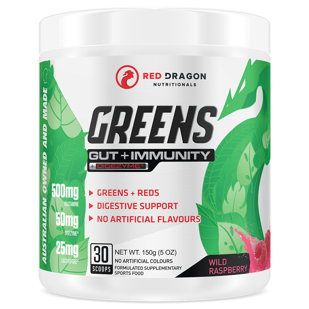 Red Dragon Nutritionals Greens Gut + Immunity Greens 30 Serve Wild Raspberry