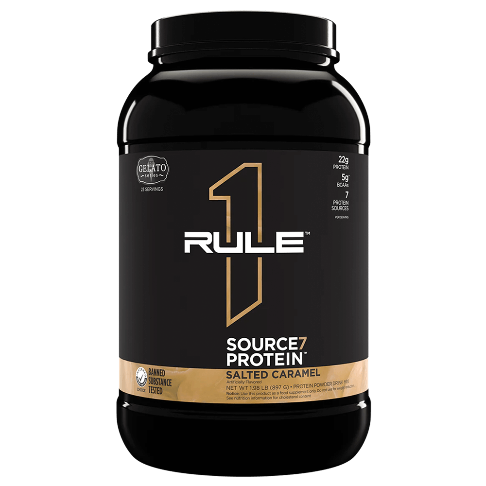 Rule 1 Source7 Protein Protein Powder 22 Serves Salted Caramel
