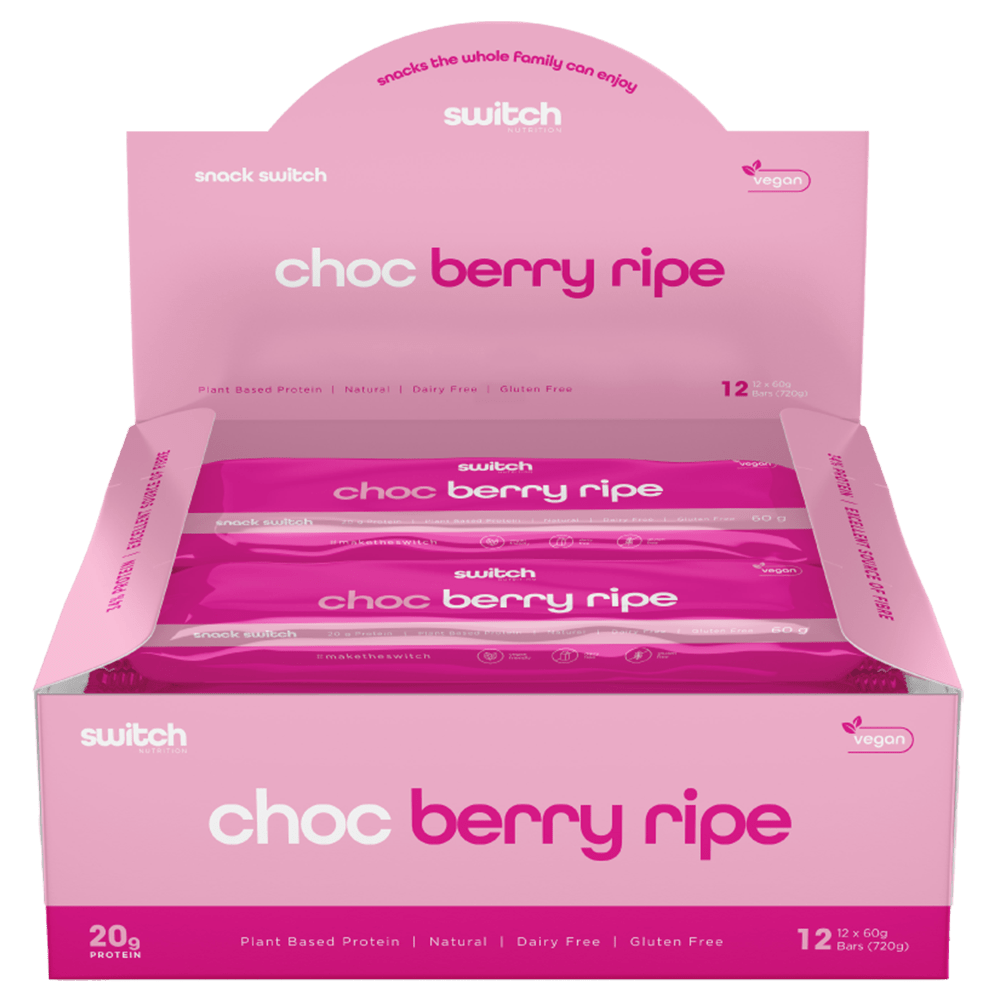 Switch Nutrition Snack Switch Food Single Bar Choc Berry Ripe